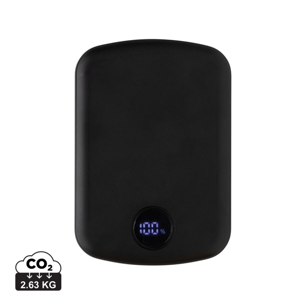 Logotrade Geschäftsgeschenke das Foto: MagBoost 5.000mAh magnetische Powerbank aus RCS rec. Plastik