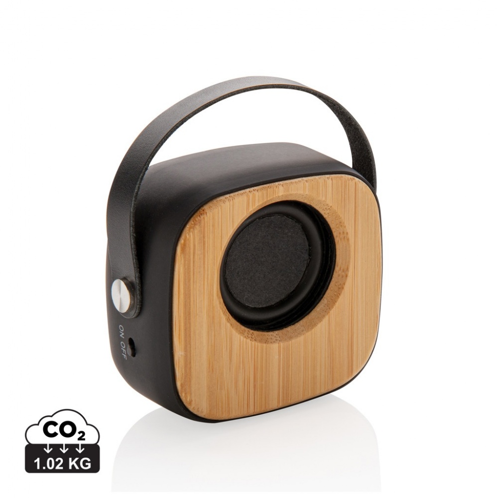 Logotrade Geschäftsgeschenke das Foto: Bambus 3W Wireless Fashion Speaker