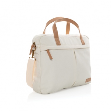 Logotrade Firmengeschenke das Foto: Impact AWARE™ 16 oz. rCanvas Laptop-Tasche
