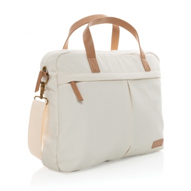Logotrade Firmengeschenke das Foto: Impact AWARE™ 16 oz. rCanvas Laptop-Tasche