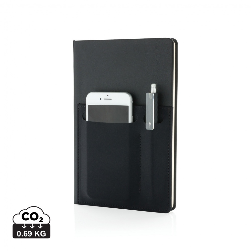Logotrade Geschäftsgeschenke das Foto: A5 Deluxe Notizbuch mit Fächern