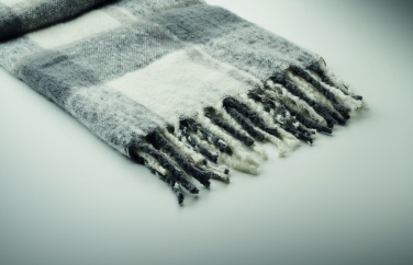 Logotrade Werbeartikel das Foto: Karierte Mohair-Decke