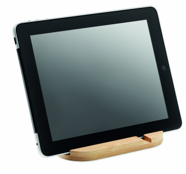 Logotrade Werbegeschenke das Foto: Tablet/Phone Halter Bambus