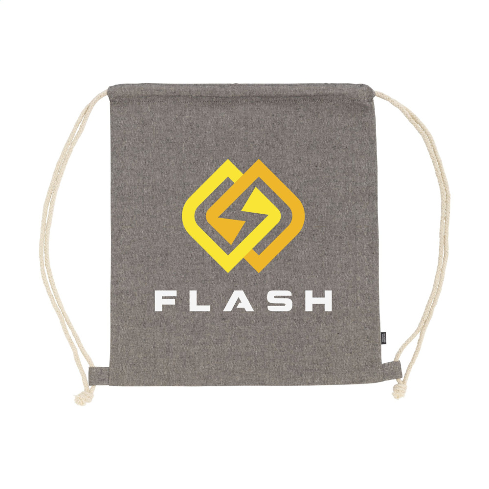 Logotrade Werbeartikel das Foto: GRS Recycled Cotton PromoBag (180 g/m²) Rucksack