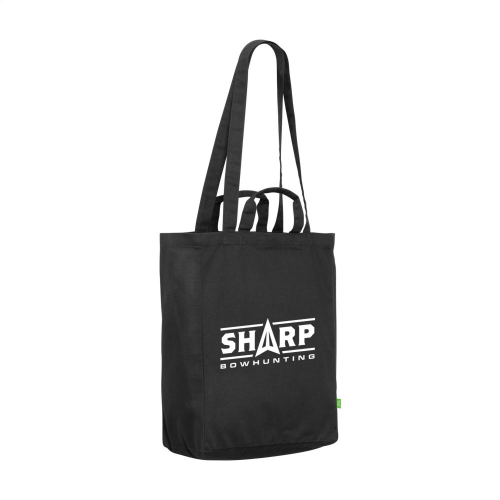 Logotrade Geschäftsgeschenke das Foto: Tragetasche aus Bio-Baumwoll-Canvas GOTS (280 g/m²)