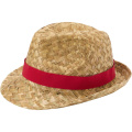 Pricus Strohhut, Rot / Natur