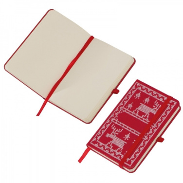 Logotrade Werbegeschenke das Foto: A6-Notizbuch mit Weihnachtsmotiv