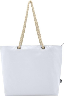 Logotrade Logogeschenke das Foto: Panama Strandkühltasche mit Kordelgriffen aus recyceltem GRS-Material