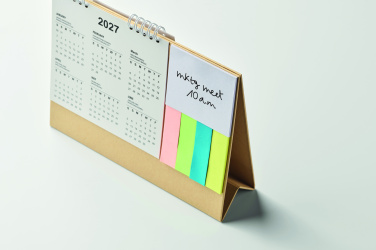Logotrade Firmengeschenke das Foto: Tischkalender mit Memoblock