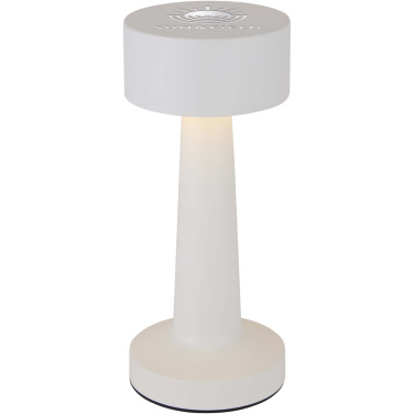Logotrade Geschäftsgeschenke das Foto: Aludra Wiederaufladbare dimmbare Tischlampe mit 3 Lichtmodi
