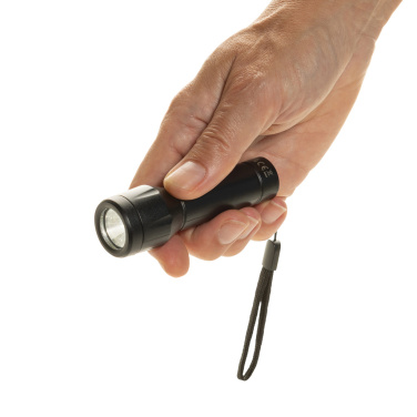 Logotrade Logogeschenke das Foto: Flara USB-aufladbare Taschenlampe aus RCS recyceltem ABS