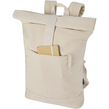 Logotrade Werbegeschenke das Foto: Recanvas 14” GRS recycelter Rolltop-Rucksack 16L