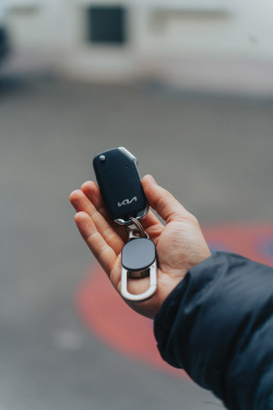 Logotrade Firmengeschenke das Foto: Keyfinder Dual Schlüsselanhänger mit weltweiter Ortung
