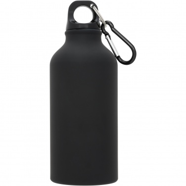 Logotrade business gift image of: Oregon 400 ml matte water bottle with carabiner