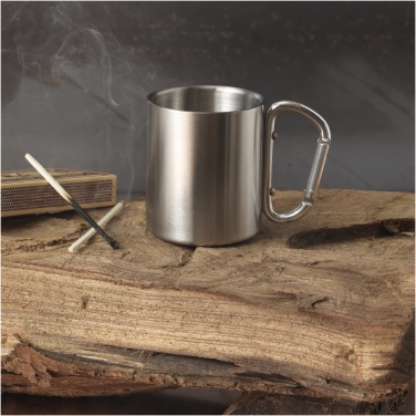 Logo trade promotional gifts picture of: Alps 200 ml insulated mug with carabiner