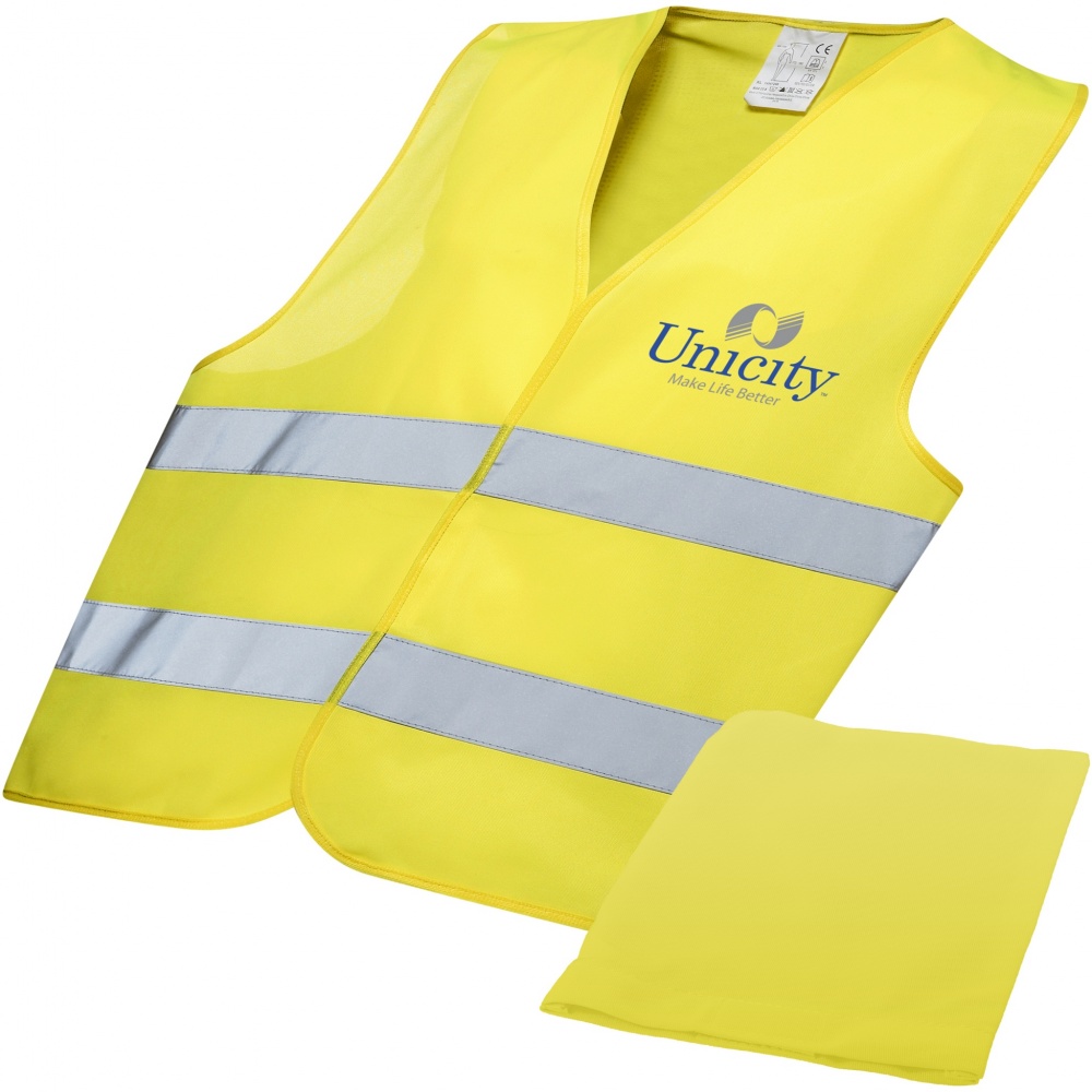 Logo trade promotional product photo of: RFX™ Watch-out XL safety vest in pouch for professional use