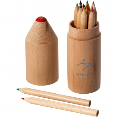 Logotrade business gift image of: Bossy 12-piece coloured pencil set