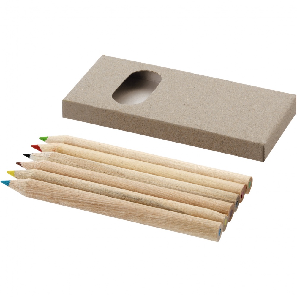 Logotrade promotional giveaway picture of: Ayola 6-piece coloured pencil set