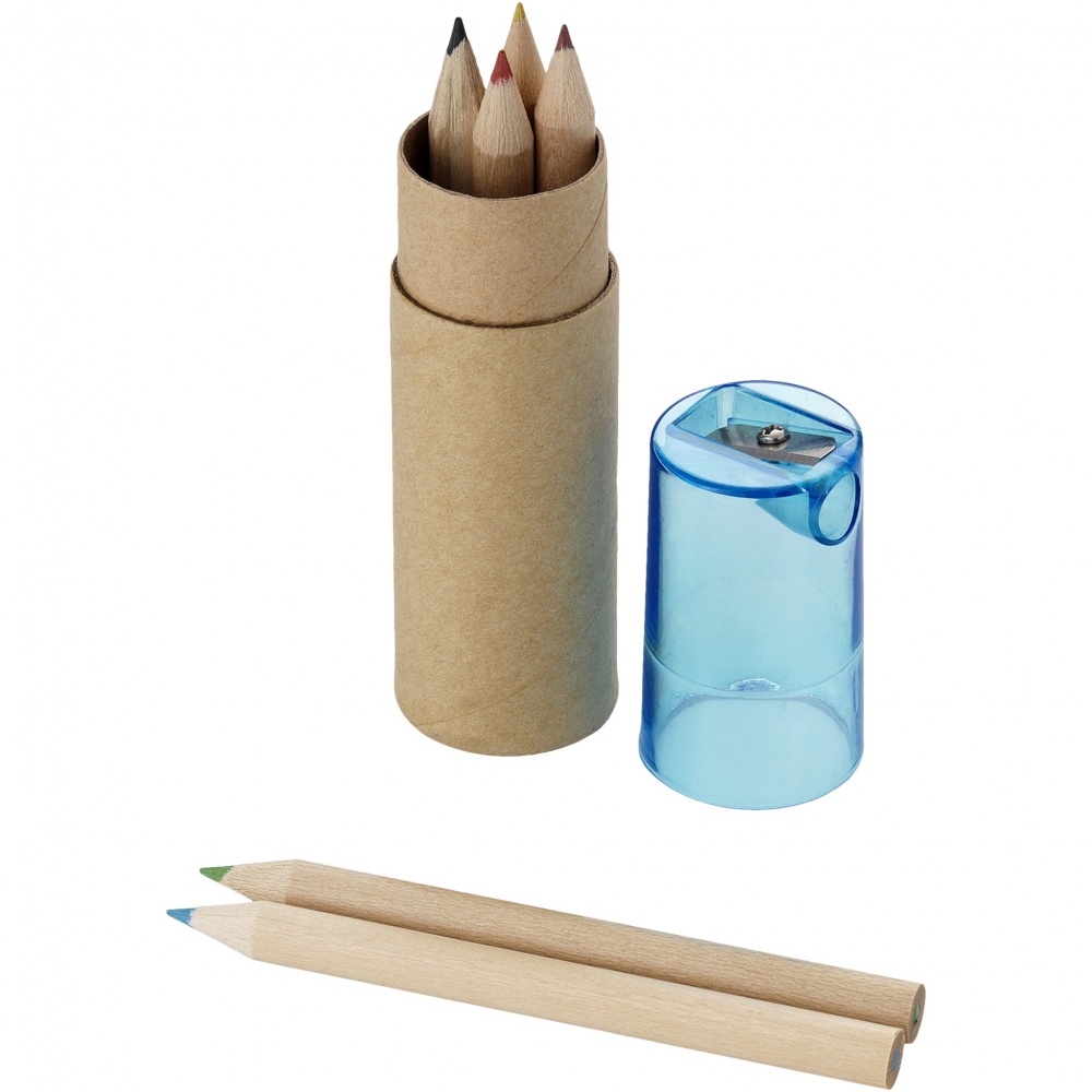 Logo trade business gift photo of: Kram 6-piece coloured pencil set