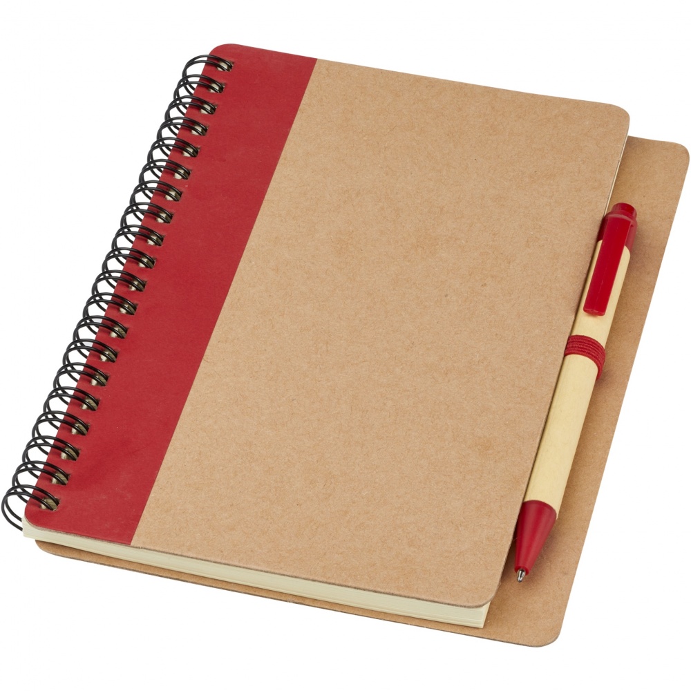 Logotrade promotional item image of: Priestly recycled notebook with pen