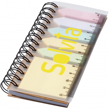 Logotrade promotional item picture of: Spinner spiral notebook with coloured sticky notes