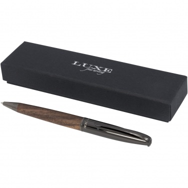 Logo trade promotional merchandise photo of: Loure wood barrel ballpoint pen