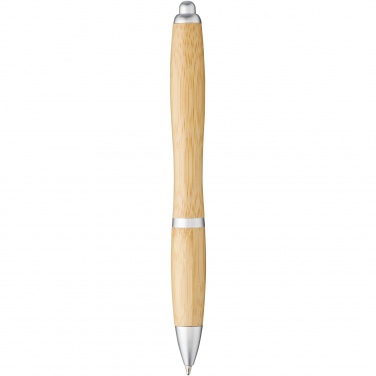 Logo trade promotional products image of: Nash bamboo ballpoint pen