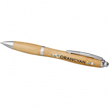 Logo trade corporate gift photo of: Nash bamboo ballpoint pen