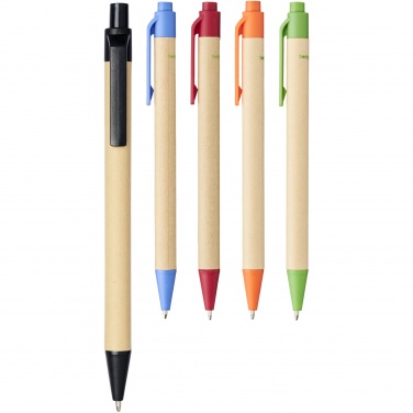 Logotrade promotional merchandise photo of: Berk recycled carton and corn plastic ballpoint pen