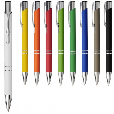 Logo trade promotional gifts image of: Moneta soft touch ballpoint pen