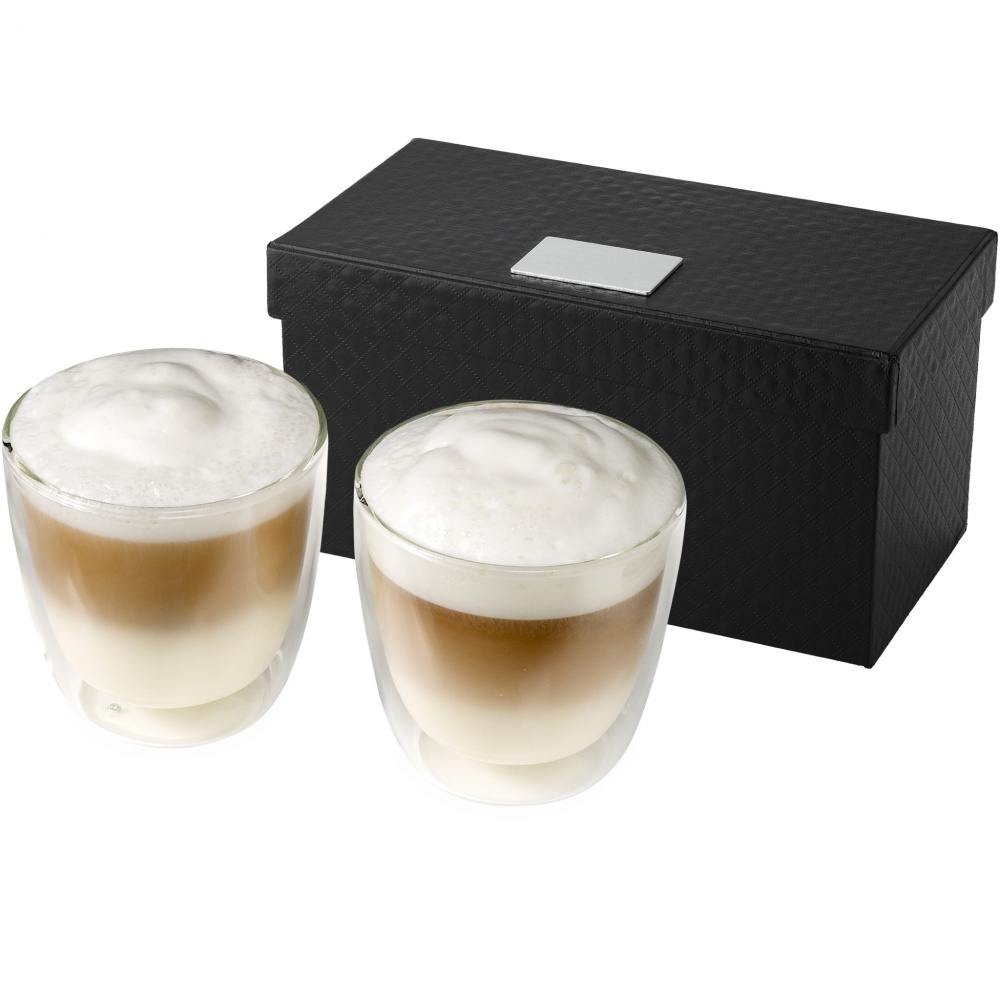 Logotrade promotional gift picture of: Boda 2-piece glass coffee cup set