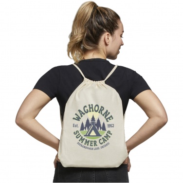 Logotrade advertising products photo of: Oregon 100 g/m² cotton drawstring bag 5L