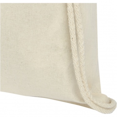 Logo trade promotional items image of: Oregon 100 g/m² cotton drawstring bag 5L