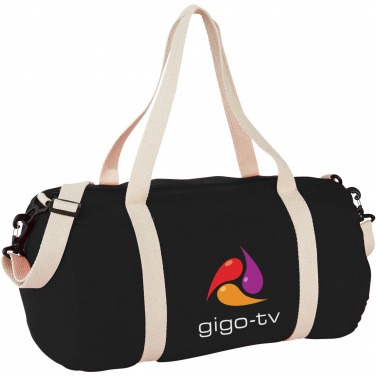 Logo trade corporate gift photo of: Cochichuate cotton barrel duffel bag 25L