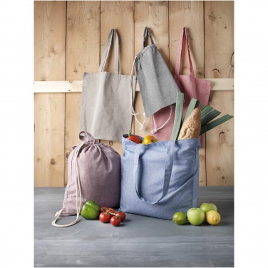 Logo trade promotional products image of: Pheebs 210 g/m² recycled drawstring bag 6L
