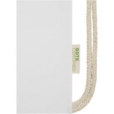 Logotrade advertising product image of: Orissa 100 g/m² organic cotton drawstring bag 5L