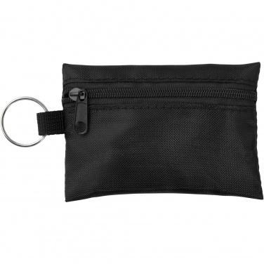 Logo trade promotional item photo of: Valdemar 16-piece first aid keyring pouch