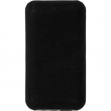 Logotrade promotional item image of: Future 6000 mAh bamboo/fabric wireless power bank