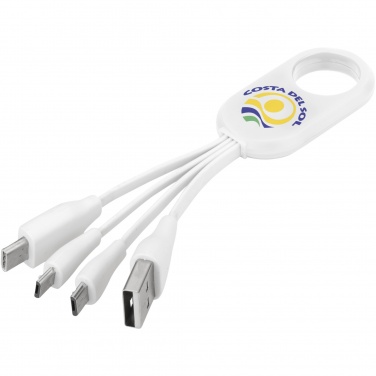 Logo trade business gift photo of: Troup 4-in-1 charging cable with type-C tip