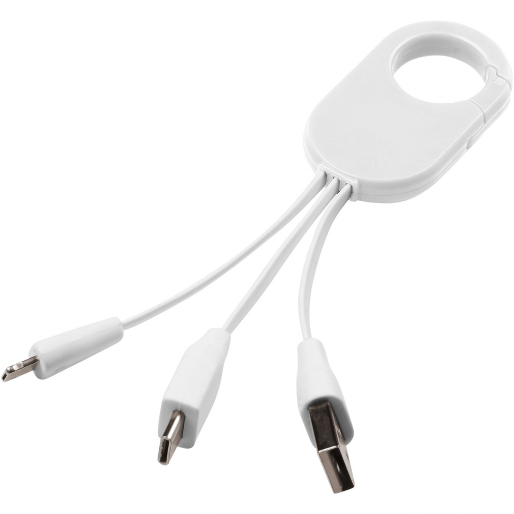Logo trade business gifts image of: Troop 3-in-1 charging cable