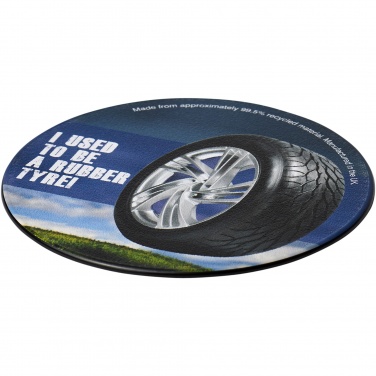 Logotrade promotional items photo of: Brite-Mat® round coaster with tyre material