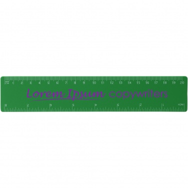 Logo trade promotional products image of: Rothko 20 cm plastic ruler
