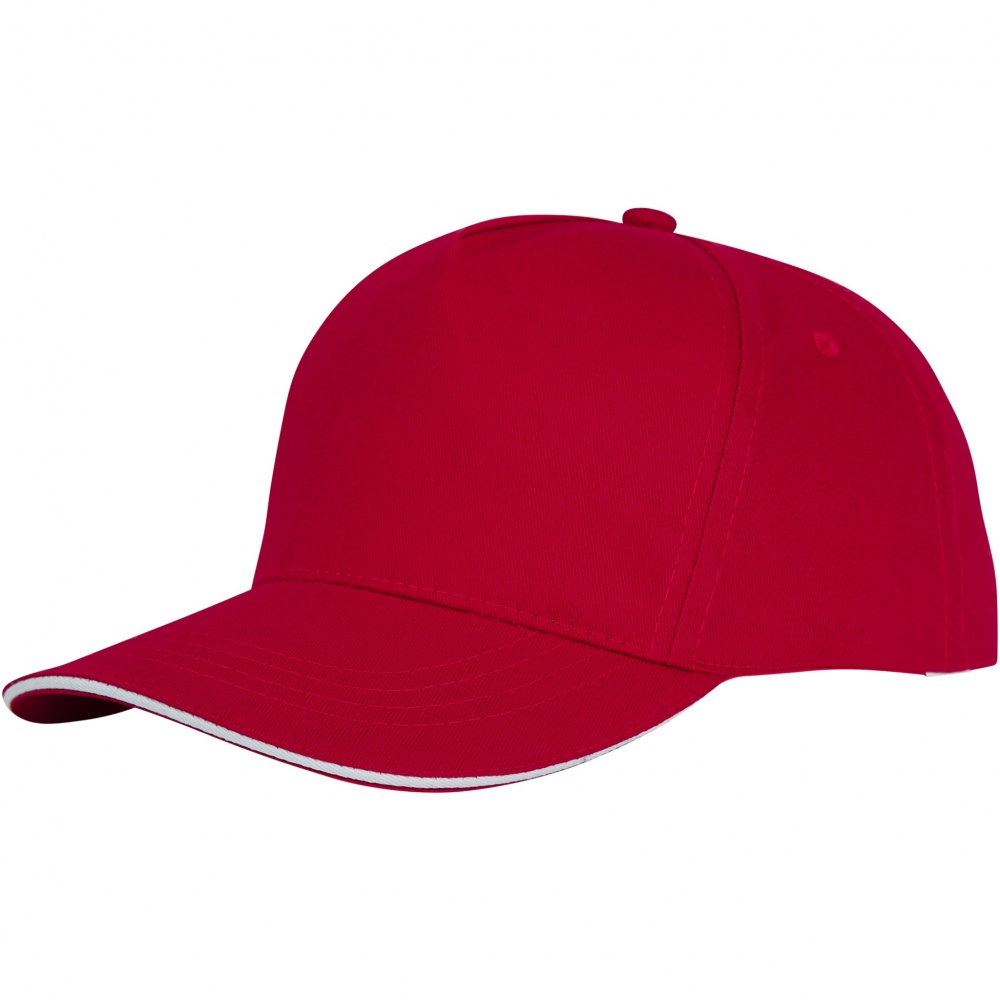 Logo trade promotional merchandise picture of: Ceto 5 panel sandwich cap