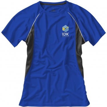 Logo trade promotional giveaways image of: Quebec short sleeve women's cool fit t-shirt