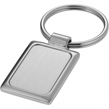 Logo trade advertising products image of: Sergio rectangular metal keychain