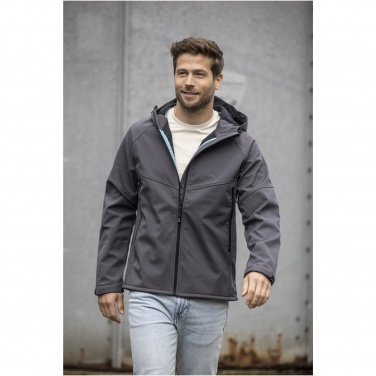 Logo trade promotional gifts picture of: Coltan men’s GRS recycled softshell jacket
