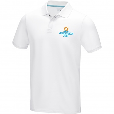 Logo trade corporate gifts picture of: Graphite short sleeve men’s organic polo