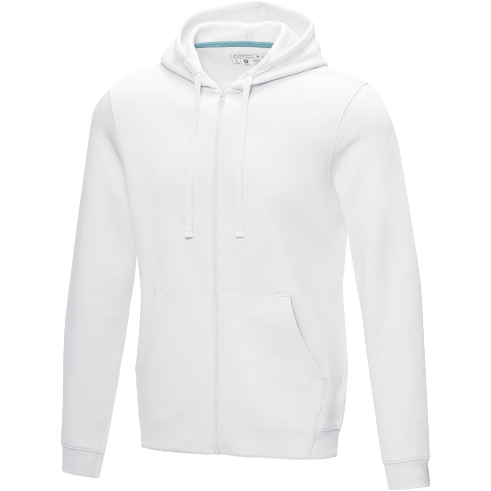 Logotrade promotional merchandise image of: Ruby men’s organic recycled full zip hoodie