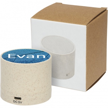 Logo trade promotional items picture of: Kikai wheat straw Bluetooth® speaker
