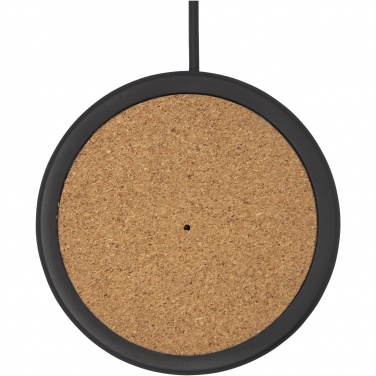 Logo trade promotional gift photo of: Kivi 10W limestone/cork wireless charging pad
